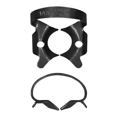 Black Line Rubber Dam Clamp Winged Size 14A(RDCM14AX)