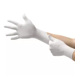 Exam Glove Soft White Nitrile* Small NonSterile Nitrile Standard Cuff Length Textured Fingertips White Not Rated,82175(1/BX)