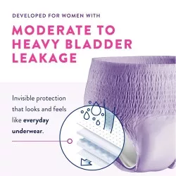 Female Adult Absorbent Underwear Prevail For Women Daily Underwear Pull On with Tear Away Seams Medium Disposable Heavy Absorbency,85859(20/BG)